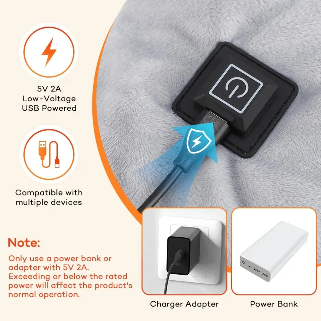 CozyWrap USB Heated Shoulder Shawl