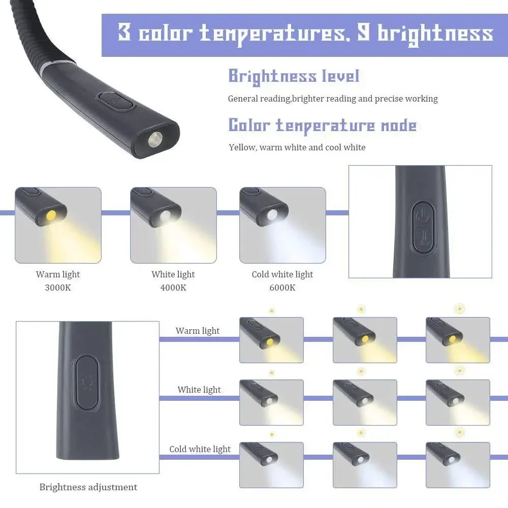 NightOwl Rechargeable Neck Reading Light - photo 3