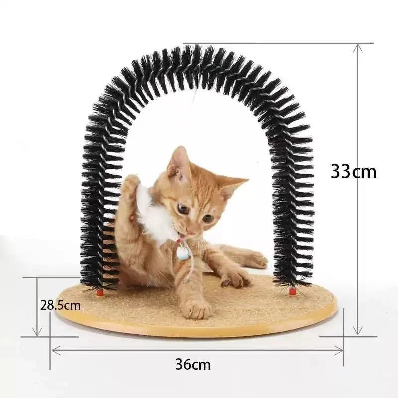 PurrArch Cat Self-Groomer & Scratch Pad