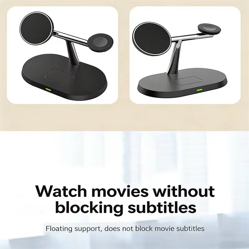 TriDock 3-in-1 Magnetic Wireless Charging Stand