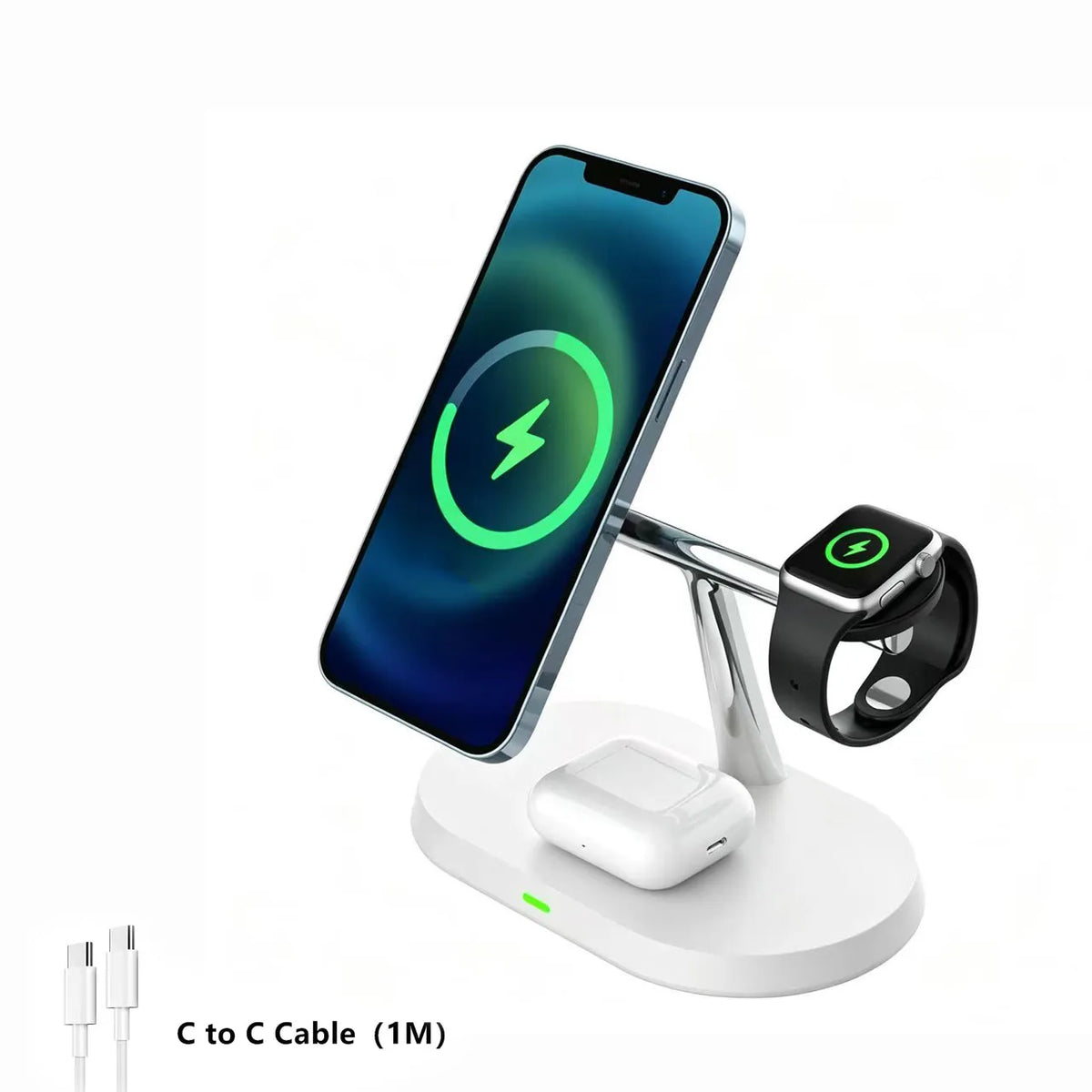 TriDock 3-in-1 Magnetic Wireless Charging Stand