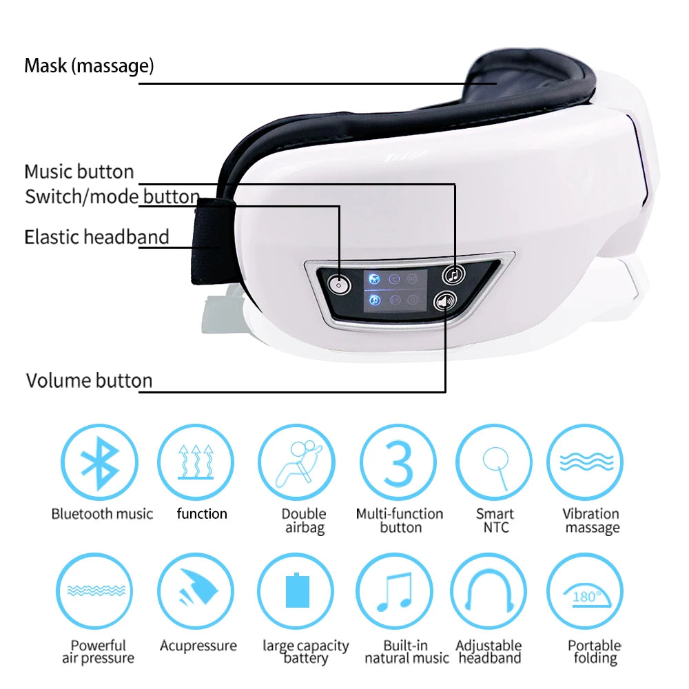 DreamEase Heated Eye Massager with Bluetooth - photo 5