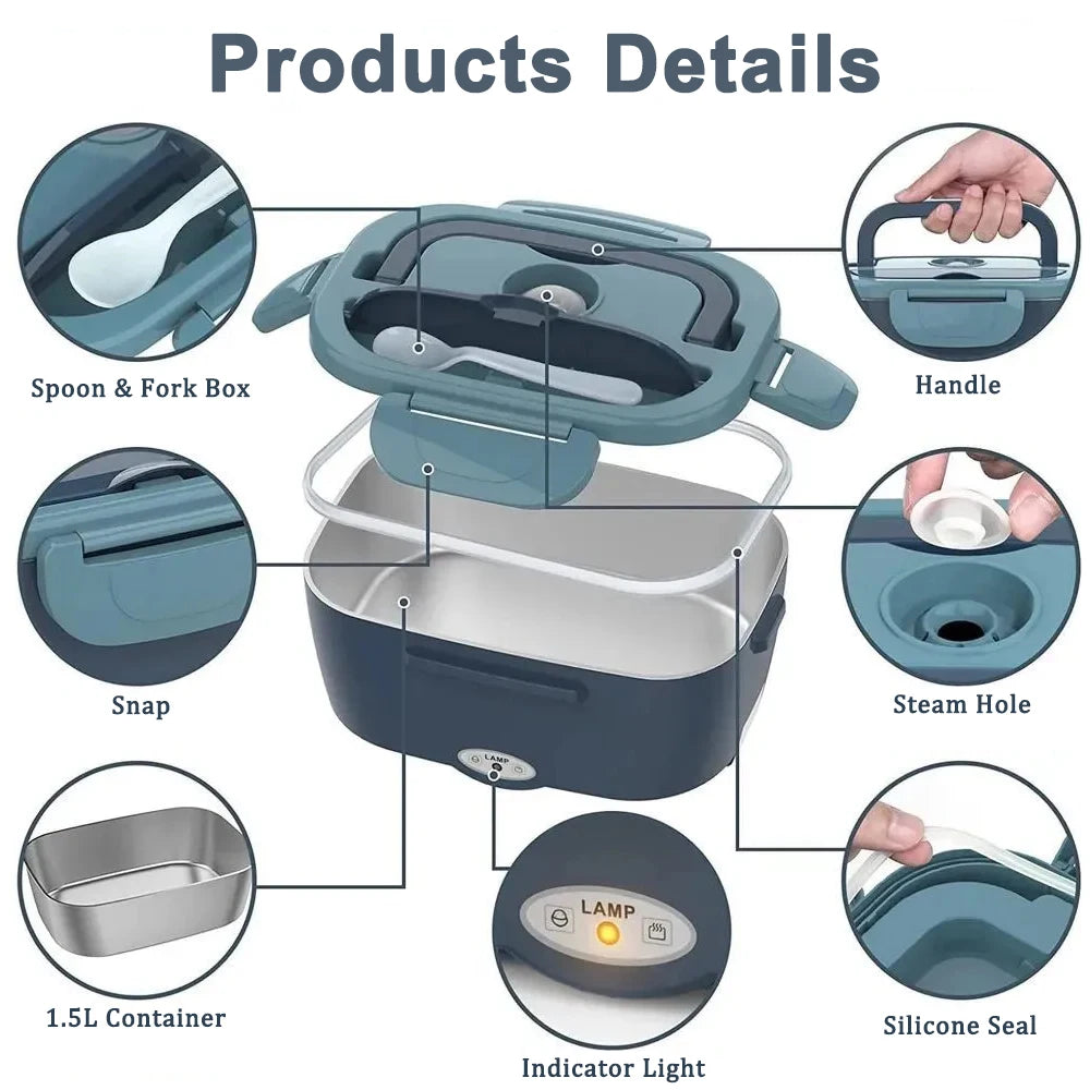 HeatBox Portable Electric Lunch Box Warmer - photo 5