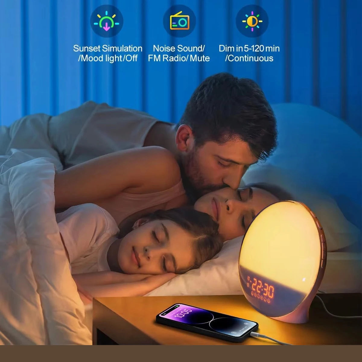 DawnRise Sunrise Alarm Clock & Wake-Up Light
