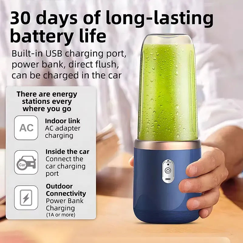BlendGo Portable USB Blender Bottle