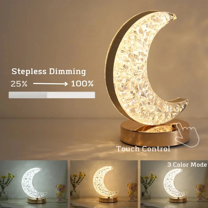 MoonSphere Crystal Ball Touch Night Light