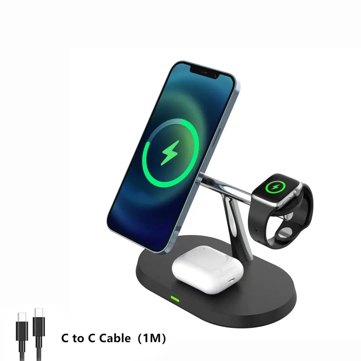 TriDock 3-in-1 Magnetic Wireless Charging Stand