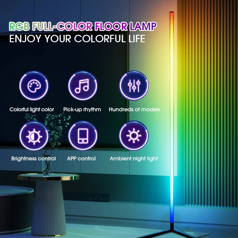 LumaCorner Smart RGB Corner Floor Lamp