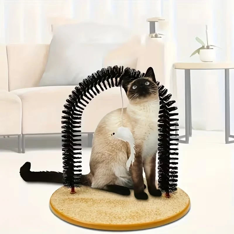 PurrArch Cat Self-Groomer & Scratch Pad