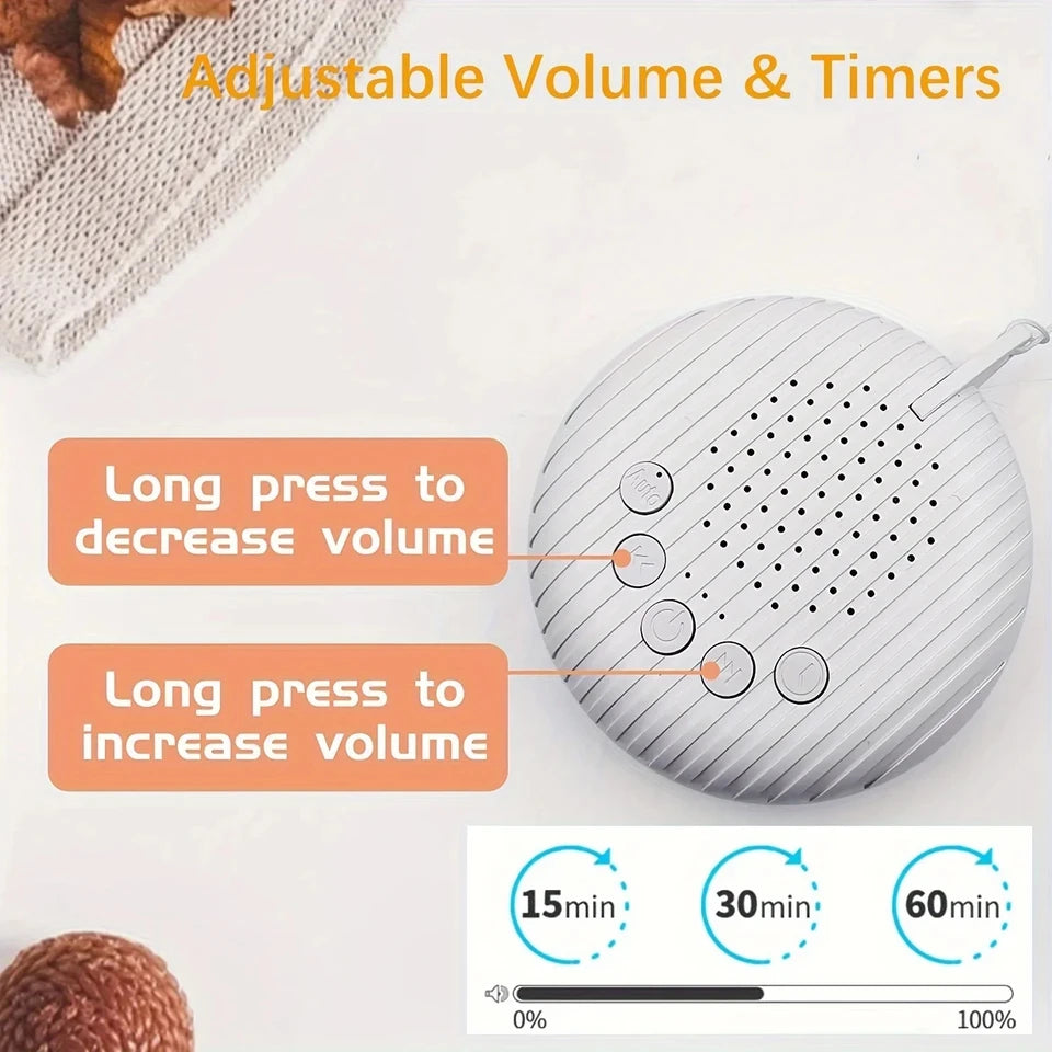HushBox Portable White Noise Sound Machine