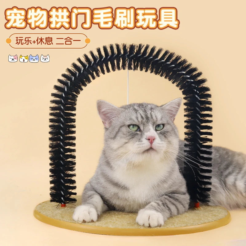 PurrArch Cat Self-Groomer & Scratch Pad