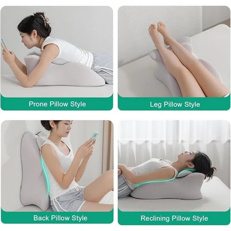 LeanBack Memory Foam Reading & Bed Rest Pillow