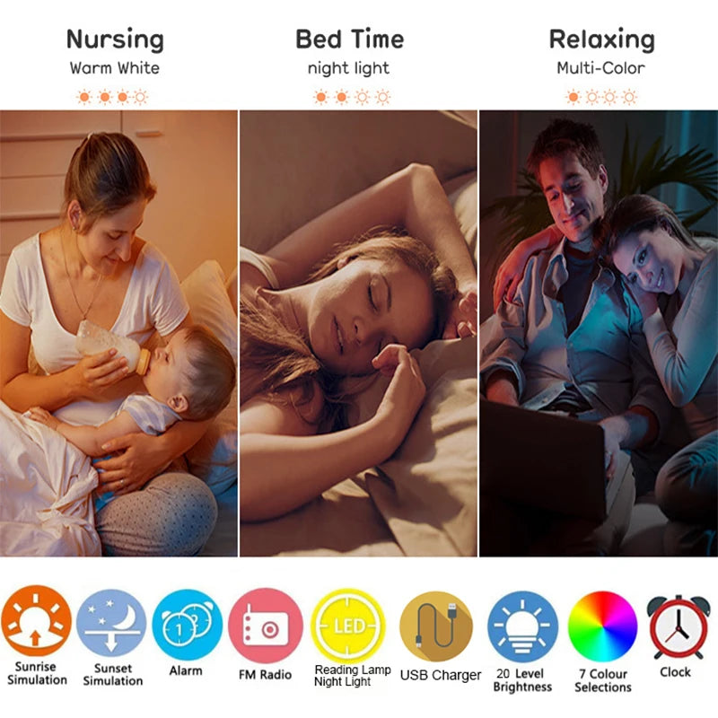 DawnRise Sunrise Alarm Clock & Wake-Up Light