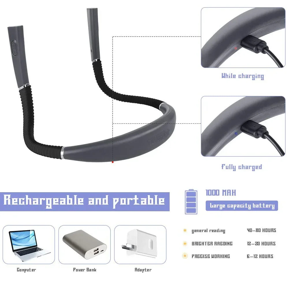 NightOwl Rechargeable Neck Reading Light - photo 2