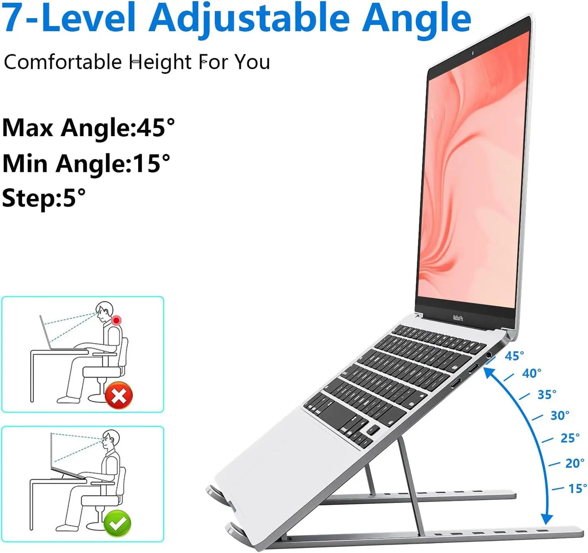 LiftDesk Foldable Aluminum Laptop Stand - photo 3