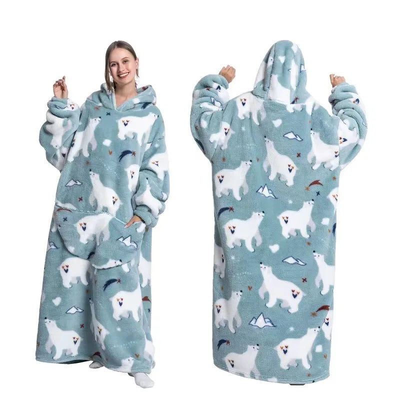SnugWrap Oversized Hooded Sherpa Blanket - photo 4